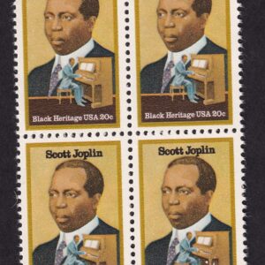 Scott #2044 20¢ Scott Joplin Black Heritage Block of 4 Stamps - MNH