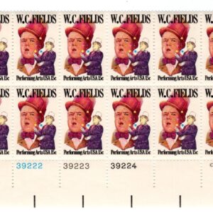 Scott #1803 W.C. Fields Plate Block of 20 Stamps - MNH LL #2