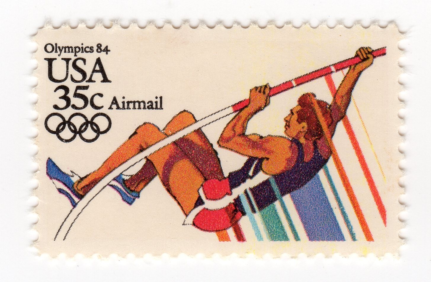 Scott #c112 Pole Vaulting Olympics Single Airmail Stamp - MNH