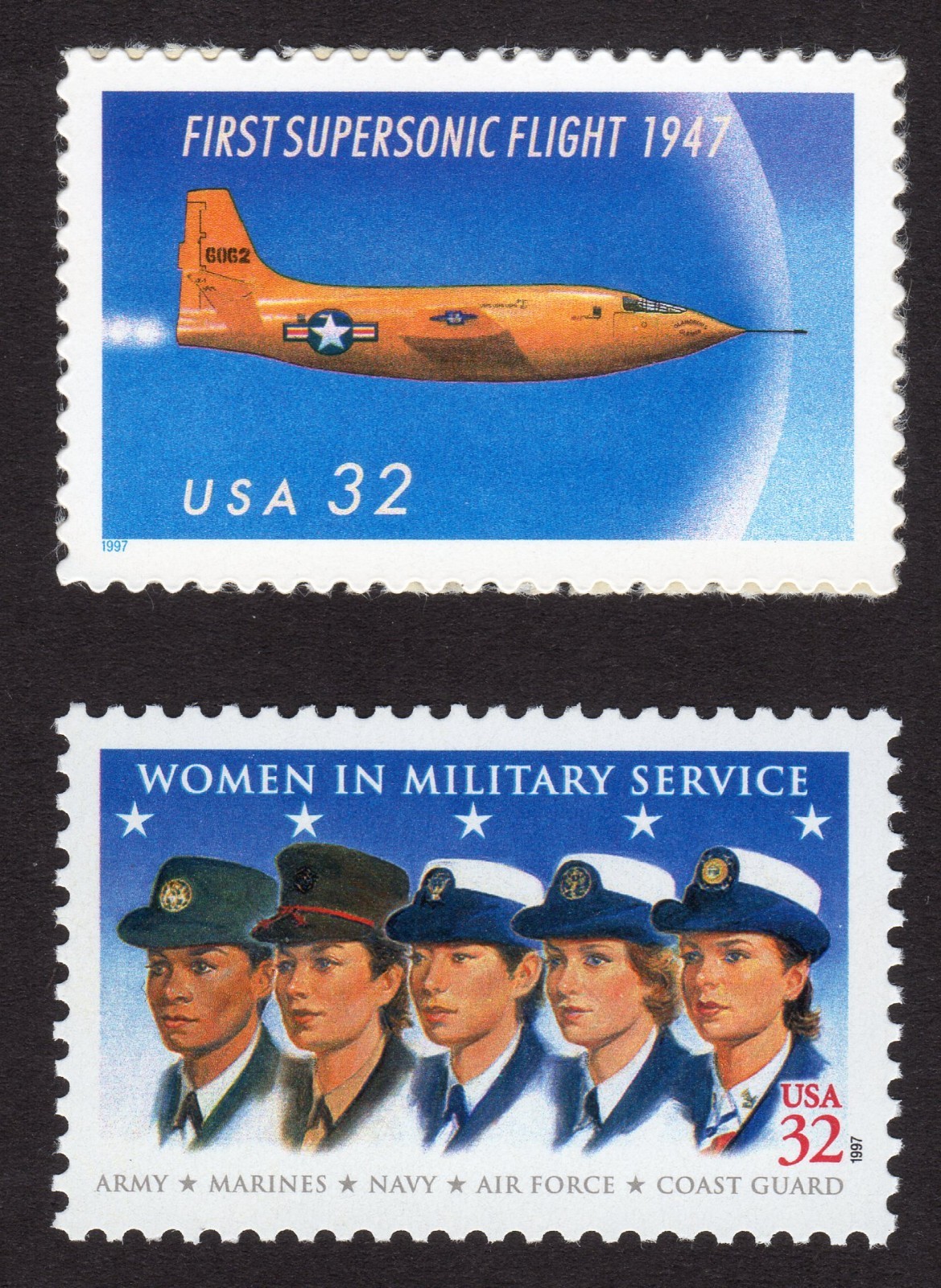 Scott #3173-3174 First Supersonic Women in Military Single Stamps - MNH