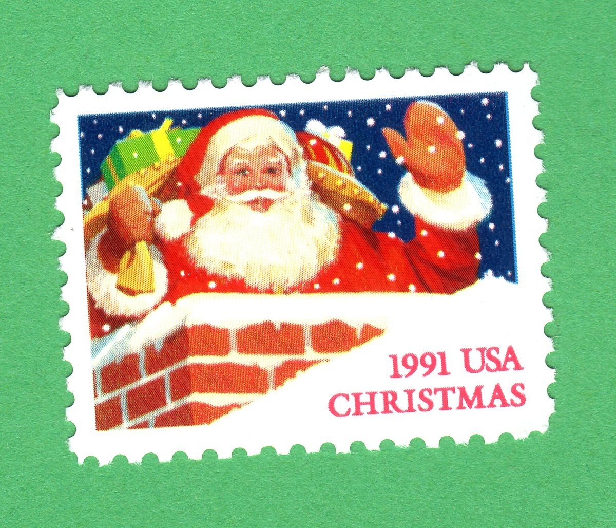 Scott #2579 Santa in Chimney Single Stamp - MNH (from sheet)
