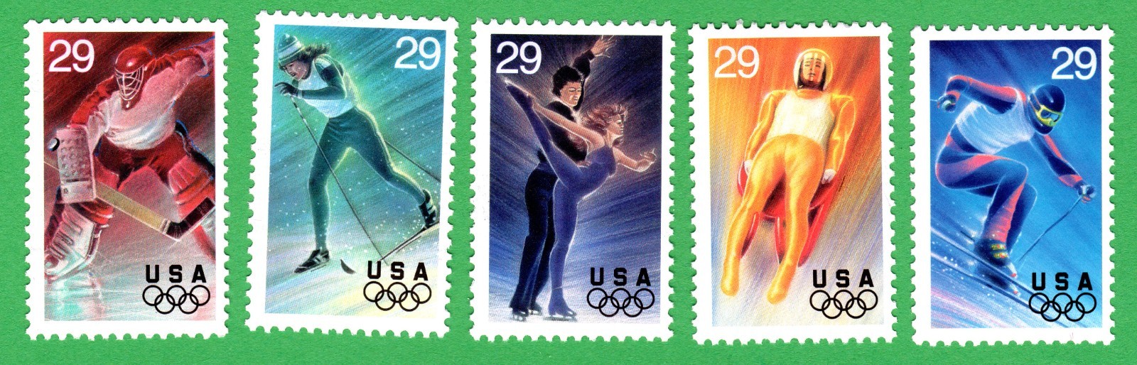 Scott #2811a (2807-11) Winter Olympics 29¢ Set of 5 Stamps - MNH
