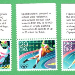 Scott #2615a (2611) Winter Olympics Set of 5 Stamps - MNH w/descriptions