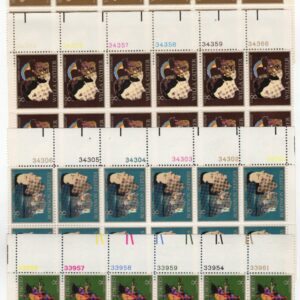 Scott #1484-1487 Gershwin Tanner Jeffers Cather Plate Block Of 12 Stamps - MNH