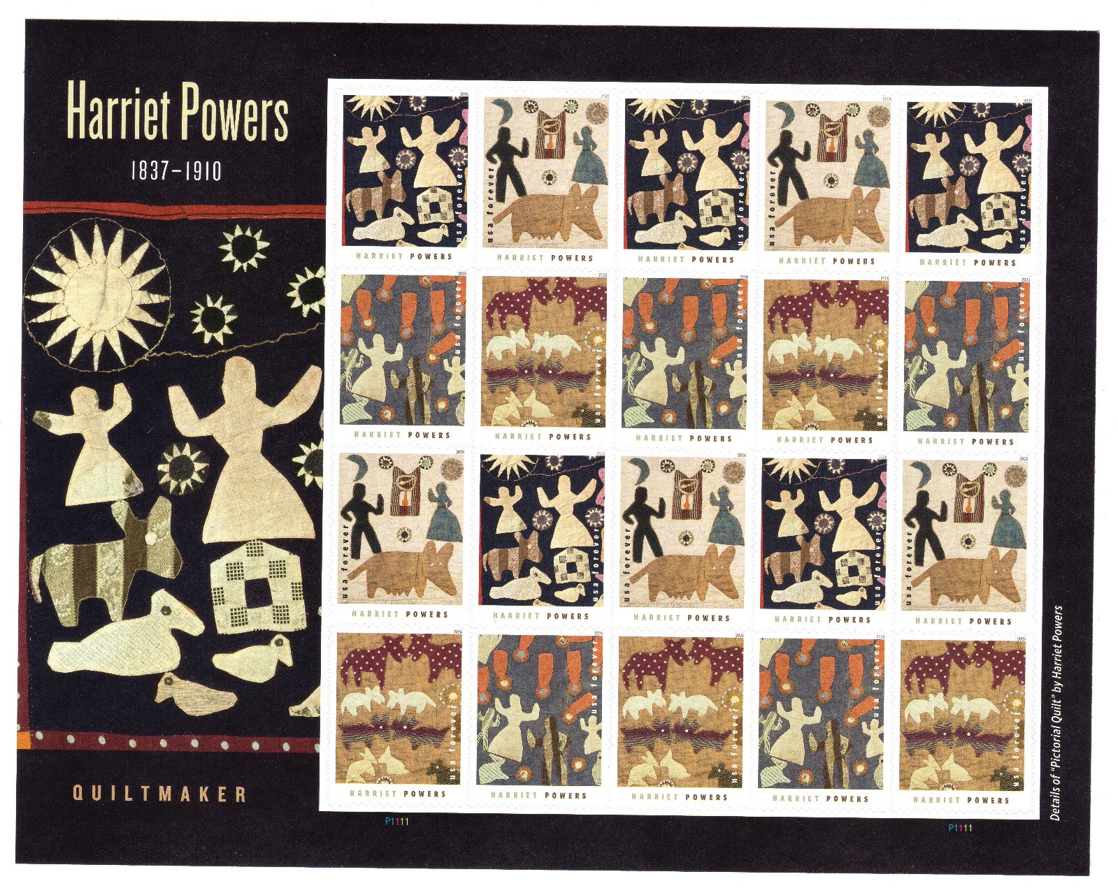 Scott #6058 Harriet Powers Sheet of 20 Forever Stamps - MNH 2026