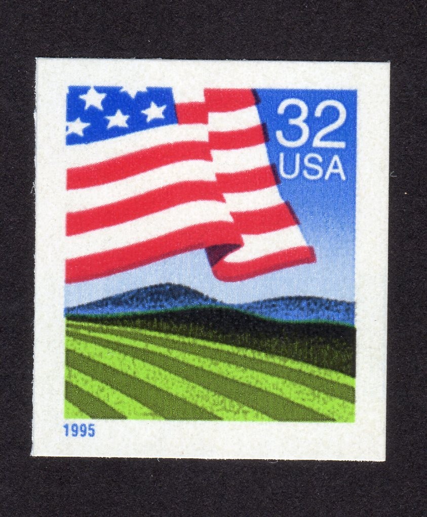 Scott #2919 Flag over Field (Farm) Booklet Single Stamp - MNH