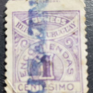 Stamp Latin America Uruguay 1929 Numeral Parcel Post 1c Q35 PP2
