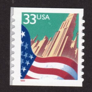 Scott #3281c Flag Over City Coil Stamp - MNH Small Date