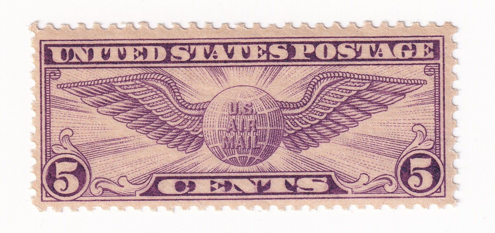 Scott #c12 Airmail Winged Globe Single Stamp - MNH