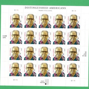 Scott #3427A James Michener Sheet of 20 Stamps - MNH Bottom Left