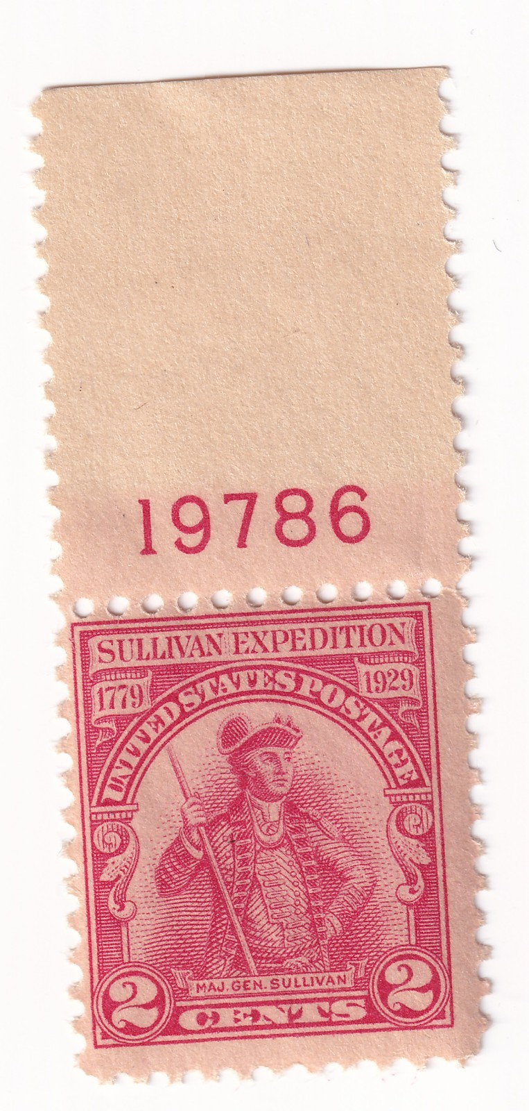 Scott #657 Sullivan Expedition Plate # Single Stamp - MNH P#19786
