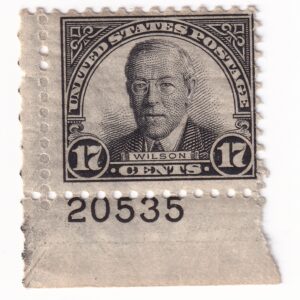 Scott #697 Woodrow Wilson Plate # Single Stamp - MNH P#20535 LL