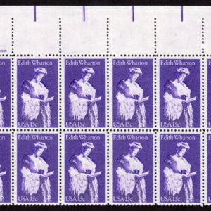 Scott #1832 Edith Wharton Plate Block of 20 Stamps - MNH P#39395 UR