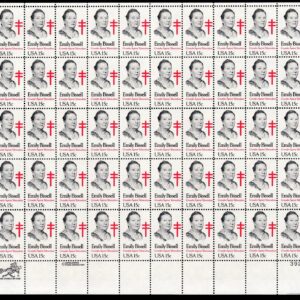 Scott #1823 Emily Bissell Sheet of 50 Stamps - MNH P#39278 LR