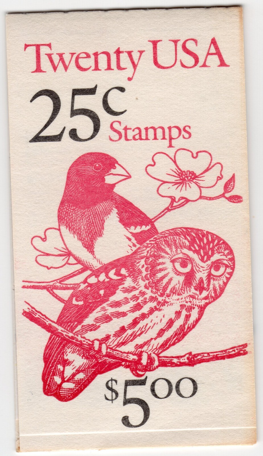 Scott #BK160 (2285b) Owl & Grosbeak Booklet of 20 Stamps - MNH