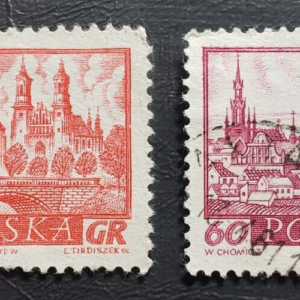 Stamp Europe Poland Historic Towns Poznan & Kalisz 1960