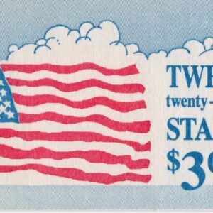 Scott #BK161 (2285ac) Flag in Clouds Complete Booklet of 12 Stamps - MNH