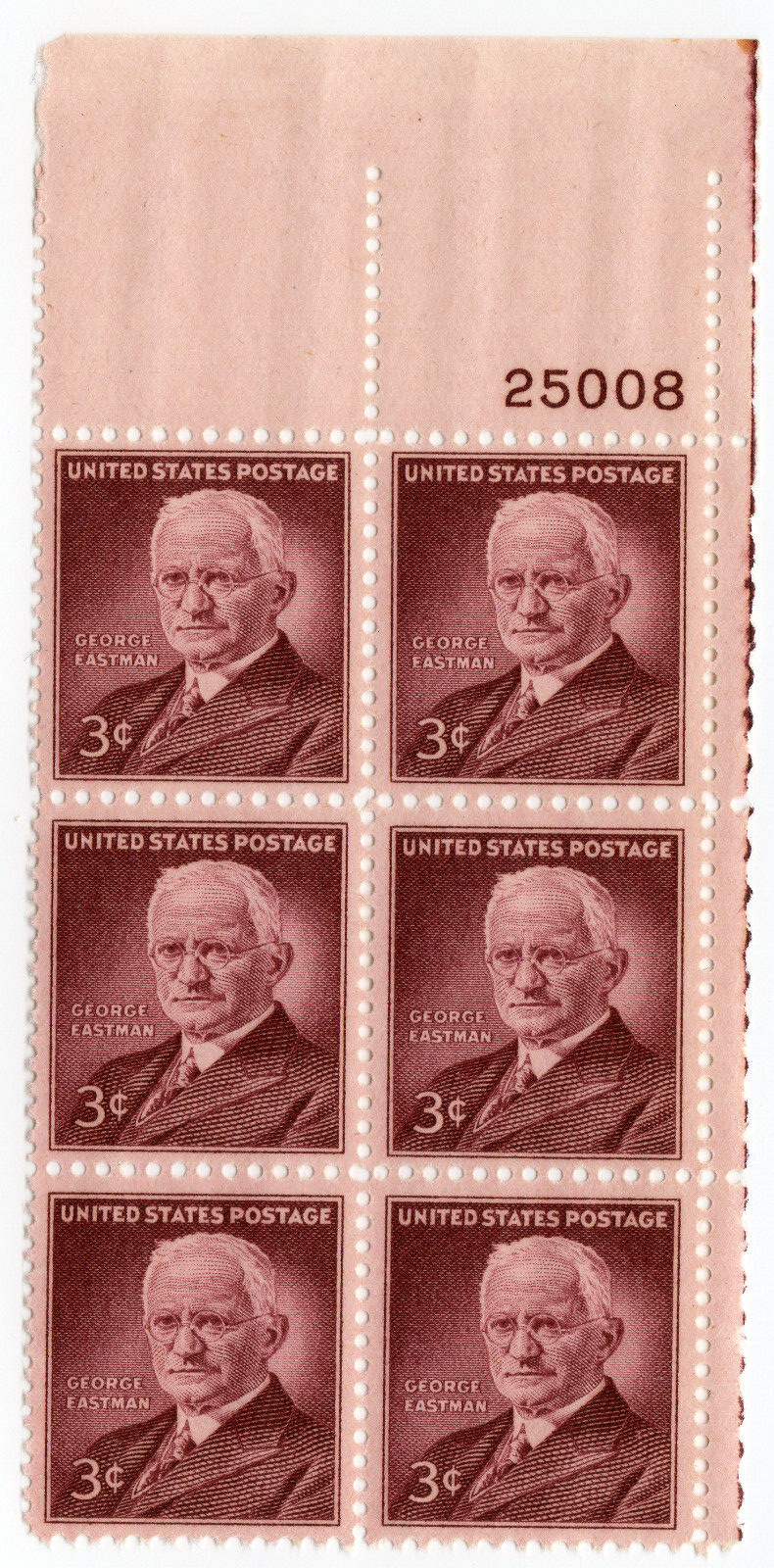 Scott #1062 George Eastman (Kodak) Plate Block Of 6 Stamps - MNH
