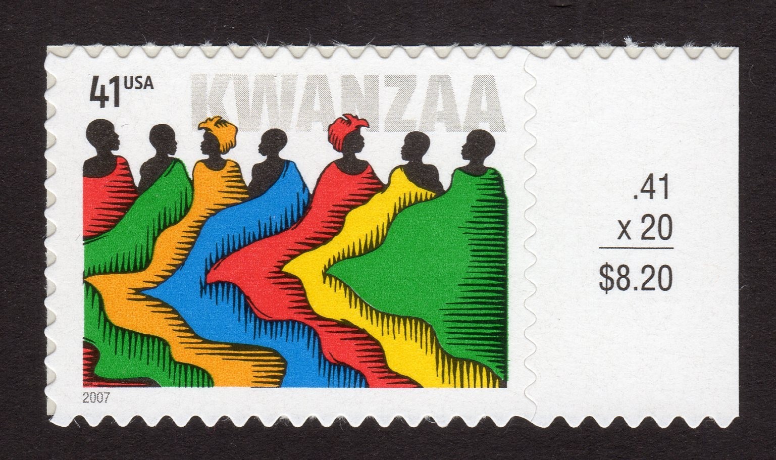 Scott #4119 Kwanzaa Single Stamp - MNH w/Price