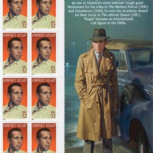 Scott #3152 Humphrey Bogart Title Block of 8 Stamps - MNH
