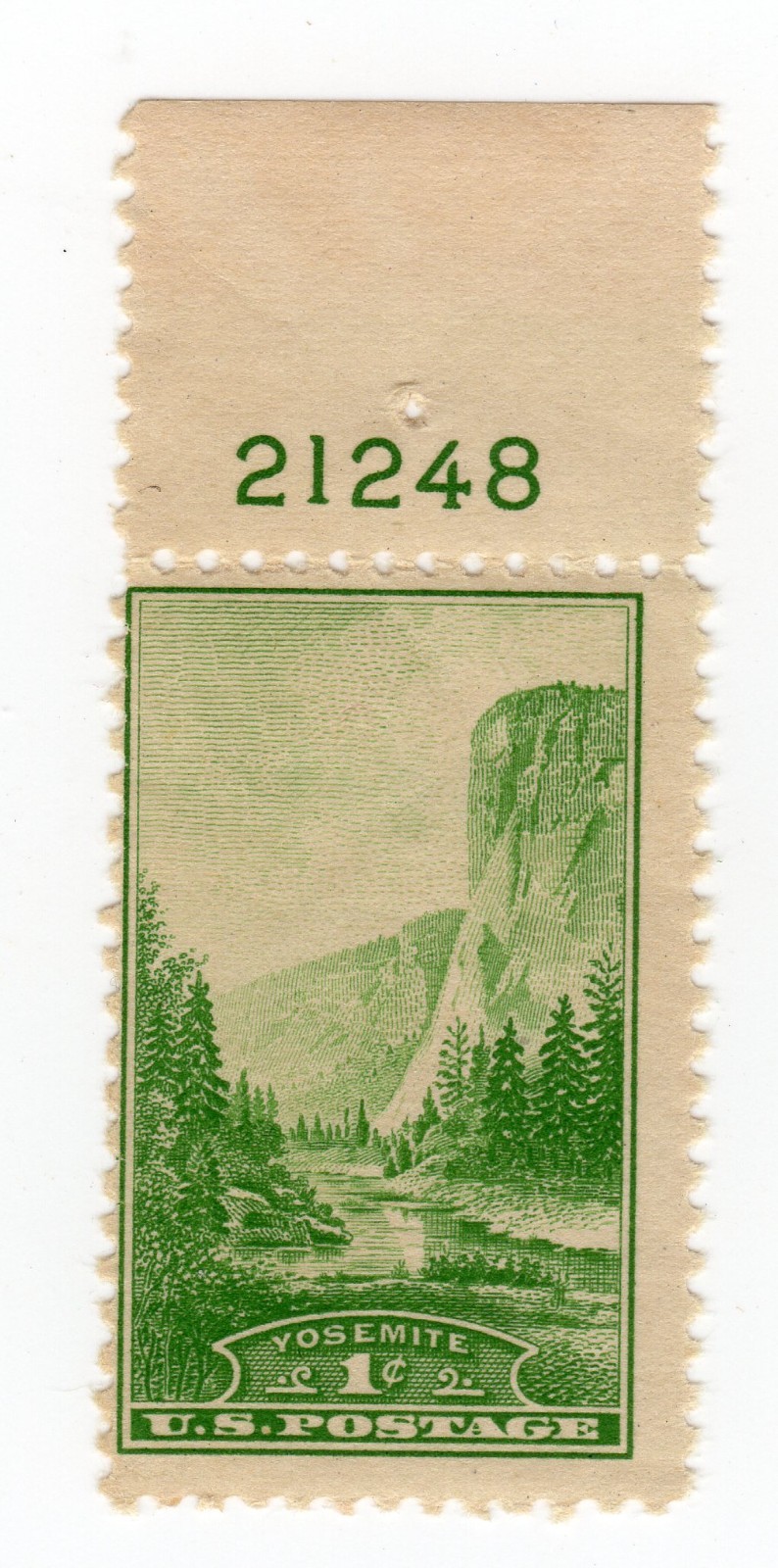 Scott #740 Yosemite Plate # Single Stamp - MNH P#21248