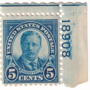 Scott #637 Teddy Roosevelt Single Stamp - MNH P#18908 UR