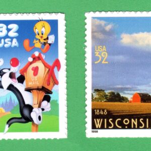 Scott #3204a-3206 Sylvester & Tweety & Wisconsin Single Stamp - MNH