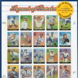Scott #3408 Legends OF Baseball (Roberto Clemente) Sheet of 20 Stamps Sealed Blu
