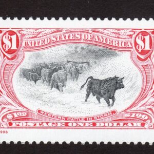 Scott #3210 Trans-Mississippi Cattle in the Storm Single Stamp - MNH