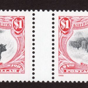Scott #3210 Trans-Mississippi Cattle in the Storm Pair of Stamps - MNH