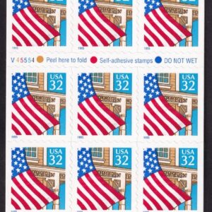 Scott #2920a Flag over Porch Booklet of 20 Stamps - MNH P#V45554