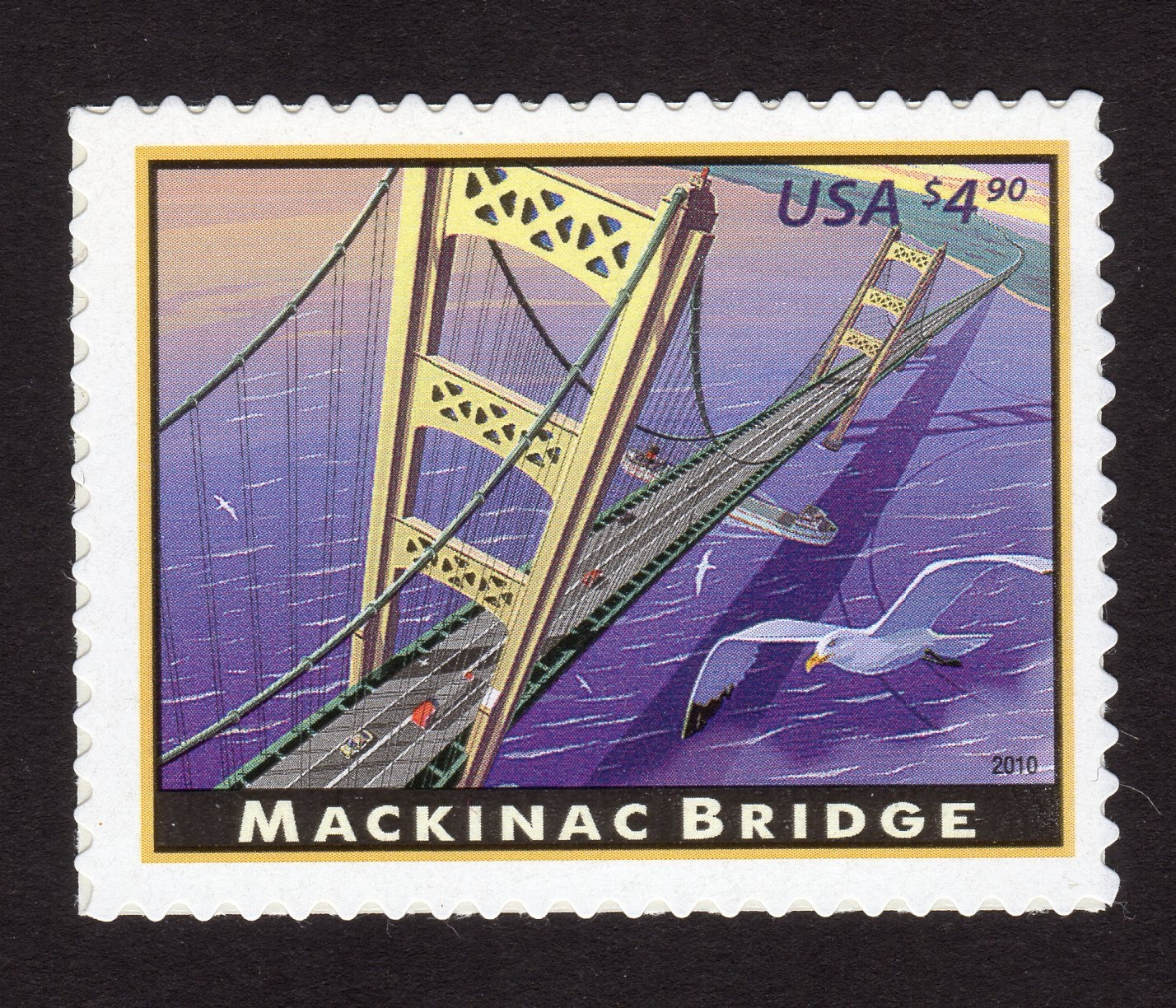 Scott #4438 Mackinac Bridge Priority Mail Stamp - MNH