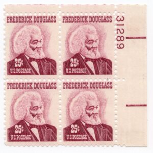Scott #1290a Frederick Douglas Plate Block of 4 Stamps - MNH P#31289 UR