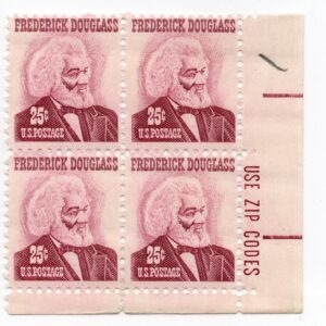 Scott #1290a Frederick Douglas Zip Block of 4 Stamps - MNH