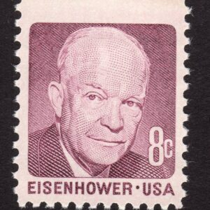 Scott #1395 Dwight Eisenhower Single Stamp - MNH #1 Dull Gum