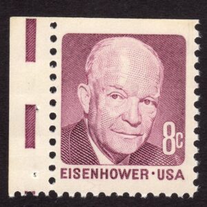 Scott #1395 Dwight Eisenhower Single Stamp - MNH #3 Dull Gum
