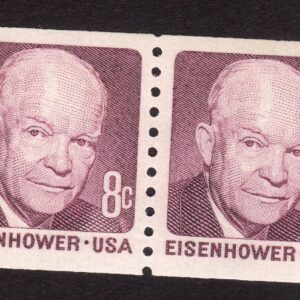 Scott #1402 Dwight Eisenhower Coil Pair of Stamps - MNH