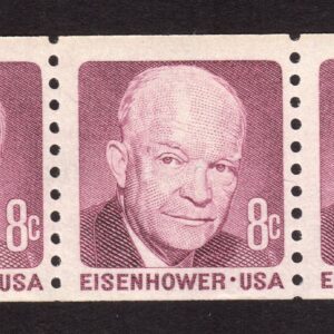 Scott #1402 Dwight Eisenhower Coil of 3 Stamps - MNH #2