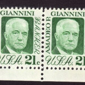 Scott #1400 Amadeo P. Giannini Pair of Stamps - MNH #1 XF