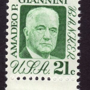 Scott #1400 Amadeo P. Giannini Single Stamp - MNH #4 XF