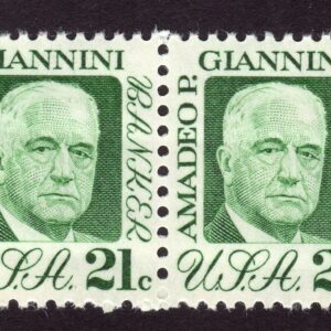 Scott #1400 Amadeo P. Giannini Pair of Stamps - MNH #2