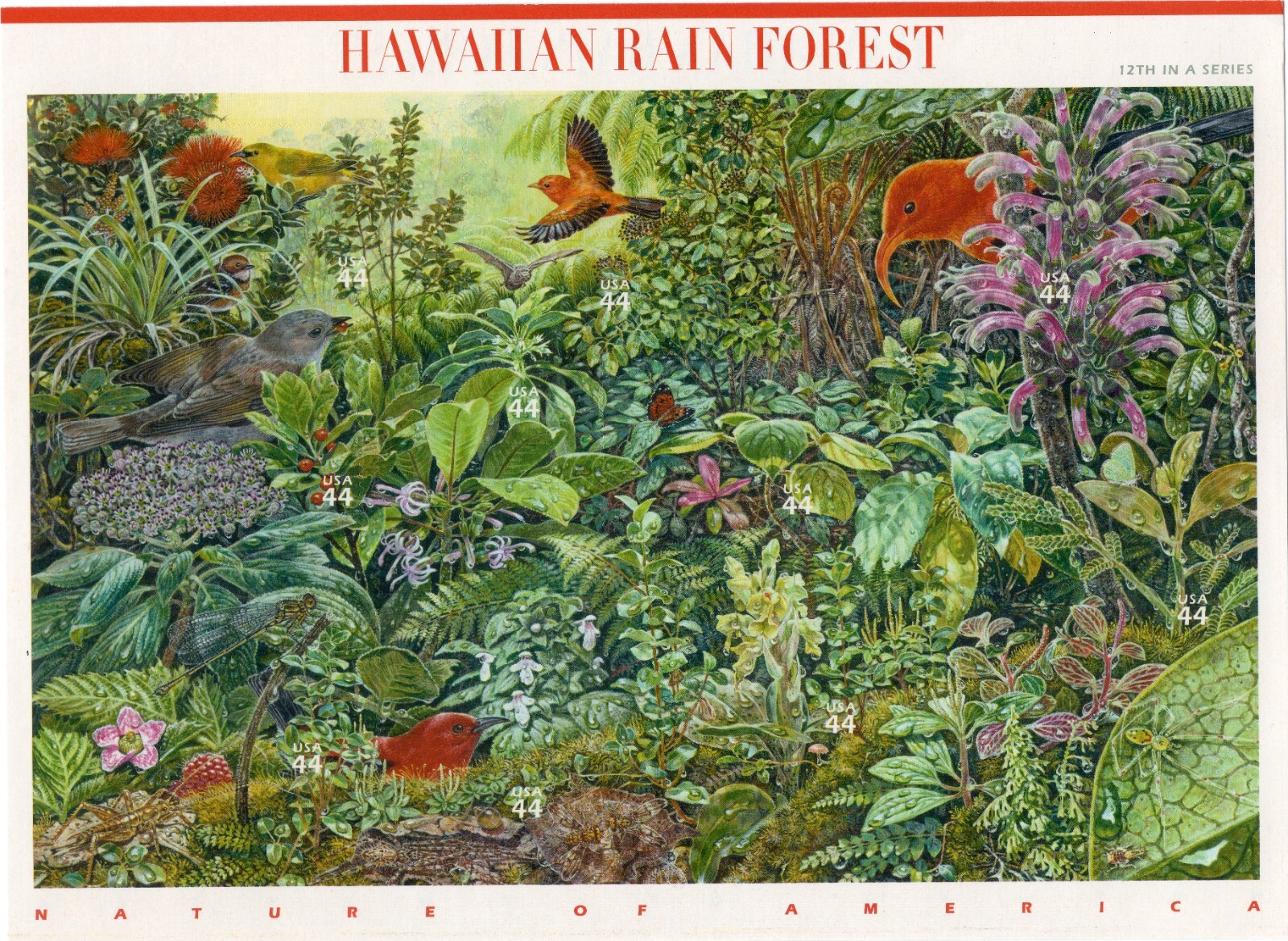 Scott #4474 Hawaiian Rain Forest (Nature Series) Sheet of 10 Stamps - MNH