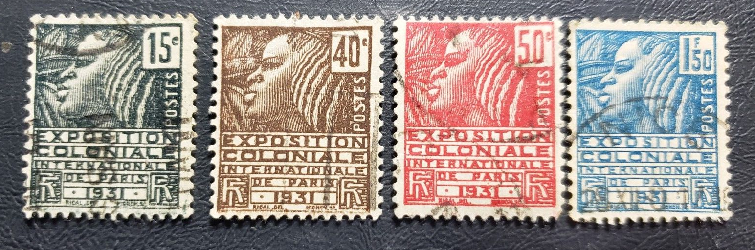 Stamp Europe France 1930-31 Colonial Exposition Issue Fachi Woman