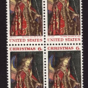 Scott #1363a Angel Gabriel (van Eyck) Block of 4 Stamps - MNH