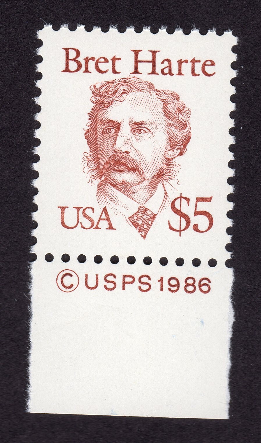 Scott #2196b Bret Harte (Writer, Poet) Single Stamp - MNH w/Copyright #1