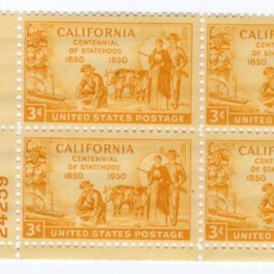 Scott #997 California Centennial Plate Block of 4 Stamps - MNH P#24259 LL