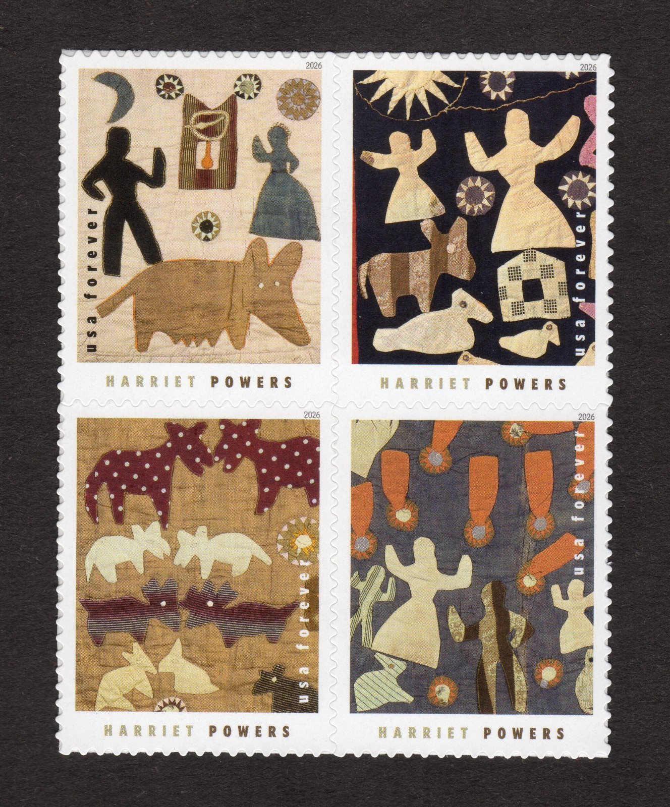 Scott #6058 Harriet Powers Block of 4 Forever Stamps - MNH