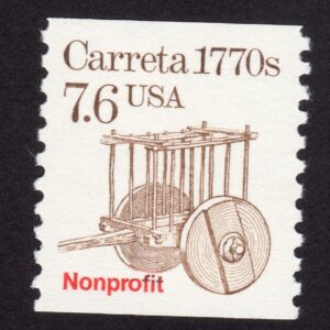 Scott #2255 Carreta 1770s Coil Single Stamp - MNH