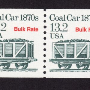 Scott #2259 Coal Car 1870s Coil Pair of Stamps - MNH