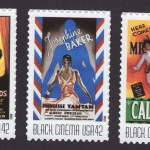 Scott #4340a (4337-4340) Black Cinema Set of 5 Single Stamps - MNH